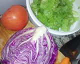 Foto del paso 1 de la receta: Ensalada de repollo morado y zanahoria