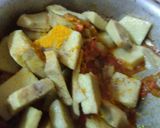 A picture of step 2 of Suran sabzi.