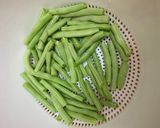 四季豆炒豆皮的食譜步驟1照片