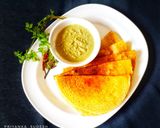 मूग डाळ डोसा (moong dal dosa recipe in marathi) रेसिपी स्टेप 3 फोटो 