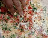 A picture of step 3 of Rajasthani Tikkar Parantha.