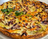 Une image de l'étape 4 de Quiche Courgette Carotte au Curry.