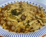 Foto del paso 3 de la receta: Guiso de babetas con garbanzos (con sabor a hierbabuena)