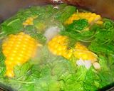 Foto langkah ke 3 dari resep Sayur bayam jagung bening.