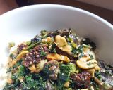 A picture of step 1 of Mushroom quinoa.