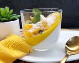 A picture of step 5 of Coconut Panna Cotta with Mango.