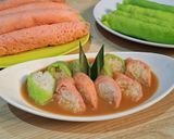 Foto langkah ke 6 dari resep Ketan Gulung Saus Kinca Gula Merah.