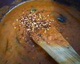 A picture of step 4 of Fusilli Pasta with Arrabbita sauce.