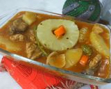 A picture of step 7 of Grilled pineapple chicken with vegetables.