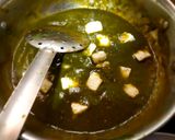 A picture of step 5 of Palak paneer.