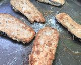 Foto del paso 7 de la receta: Milanesas de berenjena con puré de calabacín al horno y papas 🥔 🍆