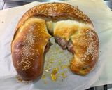 A picture of step 6 of Pepperoni and Salami Stromboli.