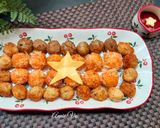 Hình bước làm 3 của món Các loại viên chiên tạo hình lá cờ