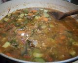 A picture of step 4 of Minced stew😋.