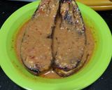 Foto langkah ke 4 dari resep Pecak Terong Bakar sambel Kacang.