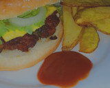 Foto del paso 5 de la receta: Hamburguesa casera rica y fácil de hacer con patatas