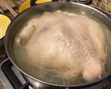 A picture of step 8 of Korean ginseng chicken soup 🥣.