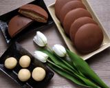 Foto langkah ke 10 dari resep Dorayaki Isi Keju Susu [Gluten Free].
