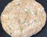 A picture of step 2 of Louki thepla.