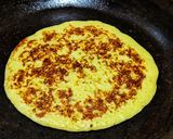 A picture of step 6 of Chebabs (Emirati Saffron and cardamom pancakes).