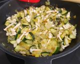 A picture of step 1 of Spanish omelette with sweet potato.