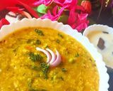 A picture of step 4 of Kathiyawadi masala khichadi.