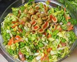 Foto del paso 4 de la receta: Ensalada sencilla con jamón cocido y espárragos