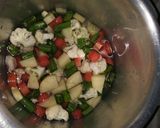 A picture of step 4 of Mix veg curry.