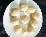A picture of step 11 of Rava Laddu.