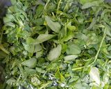 A picture of step 3 of Aloo methi sabzi.