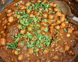 A picture of step 5 of Chole Kulche.