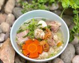 Hình bước làm 4 của món Súp Nui Ống