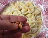Foto del paso 5 de la receta: Mantequilla de queso azul especial para pastas 🦋 Farfalle con burro di formaggio blu 🤤 🍝