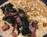 Foto del paso 3 de la receta: Omelette de espinacas y tocino