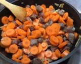 Une image de l'étape 10 de Bœuf aux poireaux, carottes et tomates (au bouillon de butternut).