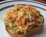 Foto del paso 5 de la receta: Sándwich de berenjenas empanizadas con ensalada de col y zanahoria🤔