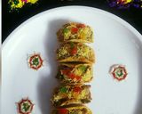 A picture of step 5 of Paneer Tikka Tacos Chaat.