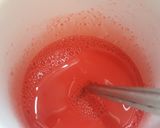 A picture of step 1 of Red cup cakes with chocolate center.