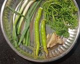 A picture of step 1 of Ragi Soup.