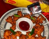 A picture of step 5 of Crispy Maggi veg bhajiya.