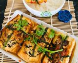 Hình bước làm 4 của món Đậu phụ nhồi thịt sốt cà chua