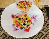A picture of step 5 of Mango mousse 😋😋.