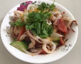 Hình bước làm 3 của món Mực xào chua ngọt