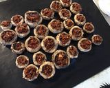 Une image de l'étape 4 de Champignons bruns farcis tomates séchées,mozzarella di buffala et basilic.