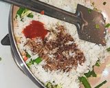 A picture of step 4 of Vegetable fried rice.