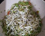 Foto langkah ke 4 dari resep Bunga Pepaya toge teri.