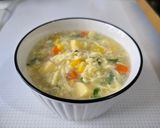 Foto langkah ke 6 dari resep Egg Drop Corn Soup With Tofu.