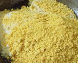 A picture of step 3 of Besan burfi.