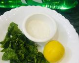 A picture of step 1 of Mint Margarita.