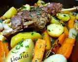 Pas rețetă Pulpa de miel cu legume la cuptor 4 fotografie